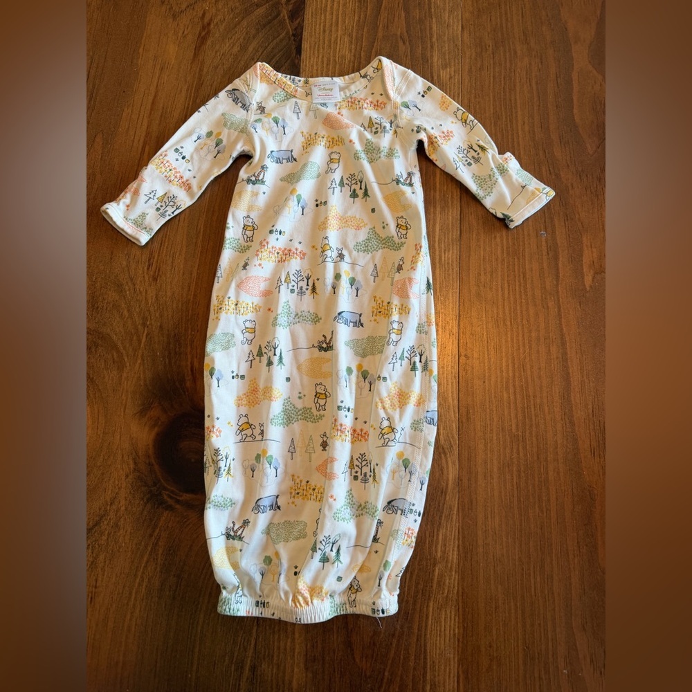 Disney x Hanna Andersson | Winnie The Pooh Sleeper Gown Organic Pima Cotton 0-3m